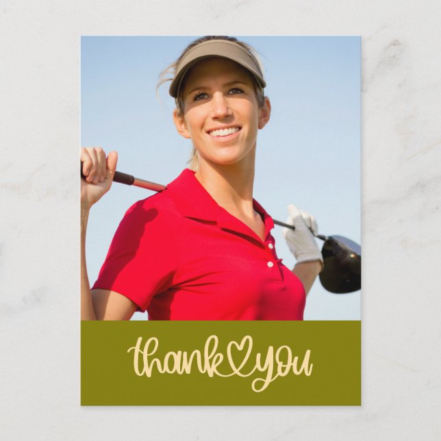 Golf Create your own thank you card (Front)