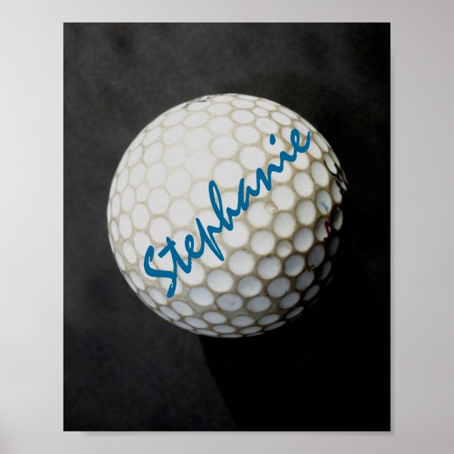 golf custom poster to personalise for golfers (Front)