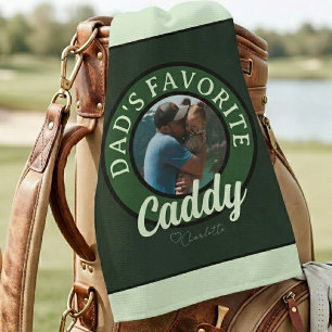 Golf Dad Favourite Caddy Custom Name  Towel