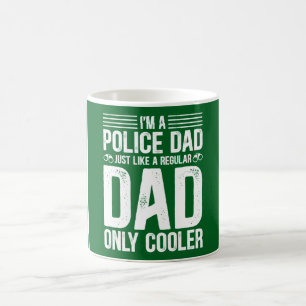 Golf Dad for Father's Day Police Golfer Coffee Mug