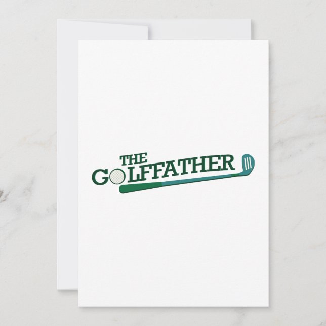 Golf Dad Funny Fathers Day Gift Card (Front)