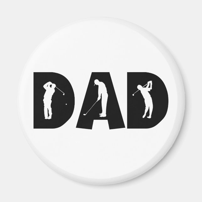 Golf Dad Gift Magnet (Front)