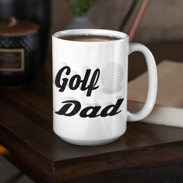 Golf Dad half text  Giant Coffee Mug (Creator Uploaded)