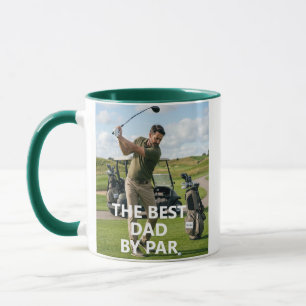 Golf Dad Photo Mug - Custom Face Coffee Cup