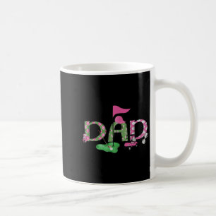 Golf Dad Pink Hole In One Golf 1st Birthday Girl Coffee Mug