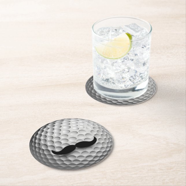 Golf Dad Round Paper Coaster (Insitu)