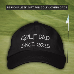 Golf Dad Since Custom Year Embroidered Hat