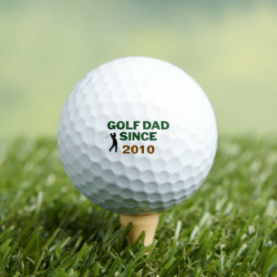 Golf Dad Since Year Vintage Design Balls