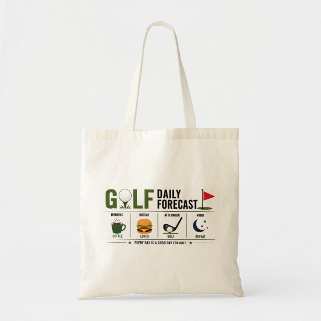 Golf Daily Forecast  Tote Bag (Front)