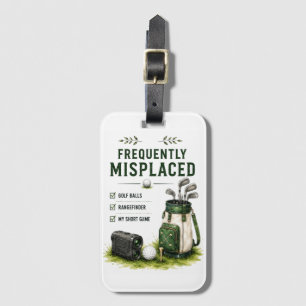 Golf Daily Life Funny Checklist Luggage Tag
