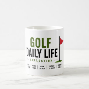 Golf daily life golfer coffee mug