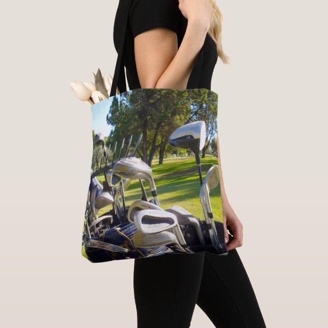 Golf Day Out Wahoo, Tote Bag (Close Up)