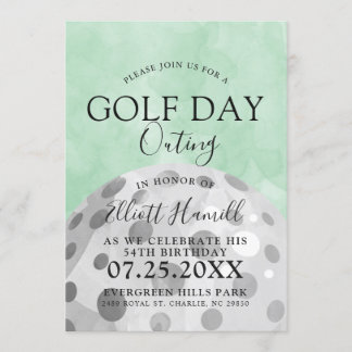 Golf Day Outing | Golf Themed Green Invite