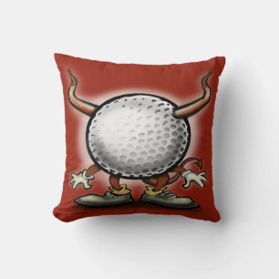 Golf Demon Throw Pillow