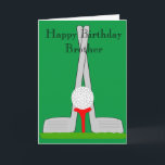 Golf Design Personalised Brother Birthday Card<br><div class="desc">Greeting card golf design brother birthday card. Customise this birthday card with any text then have it printed and sent to you or instantly download it to your mobile device. Should you require any help with customising then contact us through the link on this page. Golf design personalised brother birthday...</div>