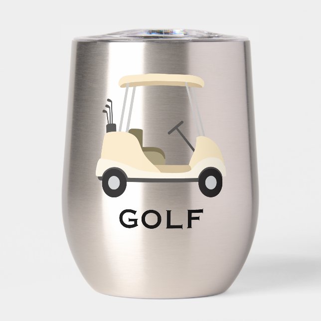 Golf Design Thermal Wine Tumbler (Front)