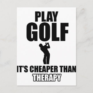 Golf designs postcard