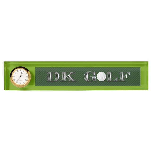 Golf desk nameplate. nameplate (Front)