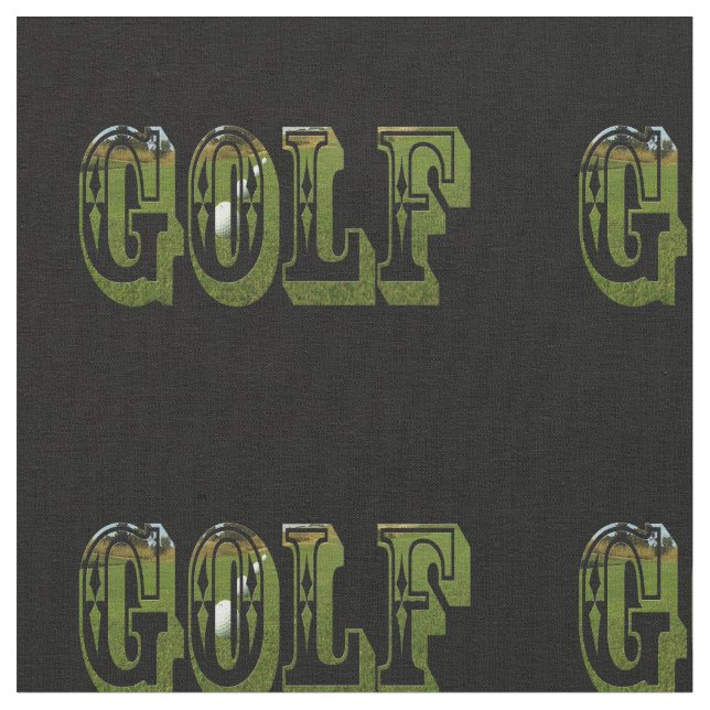 Golf Dimensional Word With Balls, Fabric (Close Up)