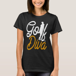 Golf Diva Girl Golfer T-Shirt