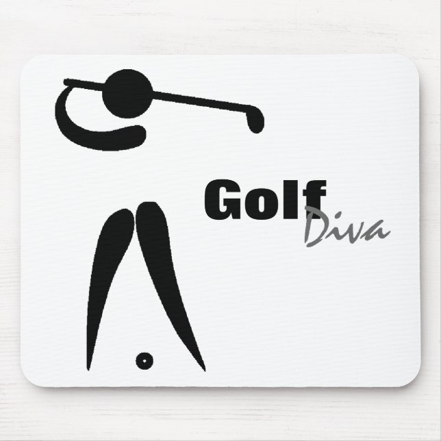 Golf Diva Mousepad (Front)