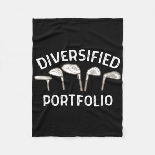 Golf Diversified Portfolio Life Is Full Of Importa Fleece Blanket
