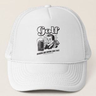 Golf: Drinking & Driving Since 1642 Trucker Hat