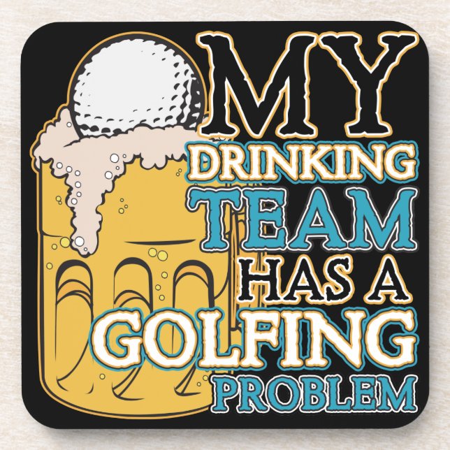 Golf Drinking Team Coaster (Front)