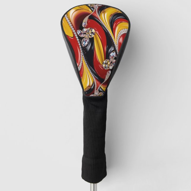 Golf Driver Cover with Belgian Colours (Front)