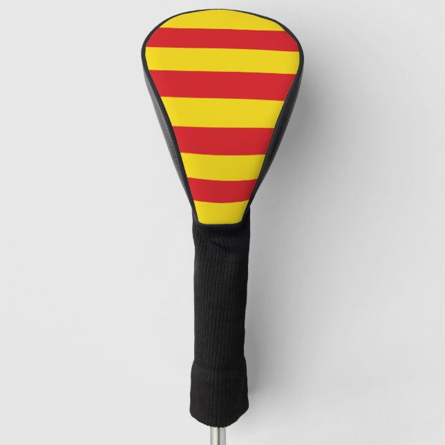 Golf Driver Cover with Flag of Catalonia (Front)