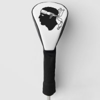 Golf Driver Cover with Flag of Corsica