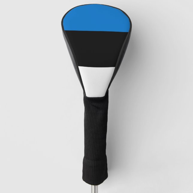 Golf Driver Cover with Flag of Estonia (Front)