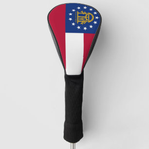 Golf Driver Cover with Flag of Georgia, USA