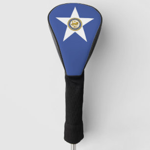 Golf Driver Cover with Flag of Houston, USA