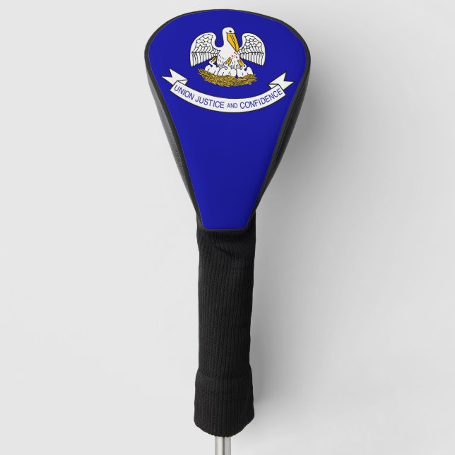 Golf Driver Cover with Flag of Louisiana, USA (Front)
