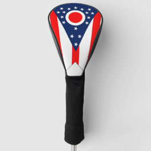 Golf Driver Cover with Flag of Ohio State, USA