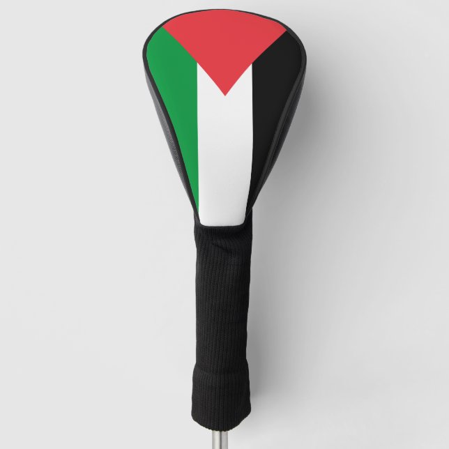 Golf Driver Cover with Flag of Palestine (Front)