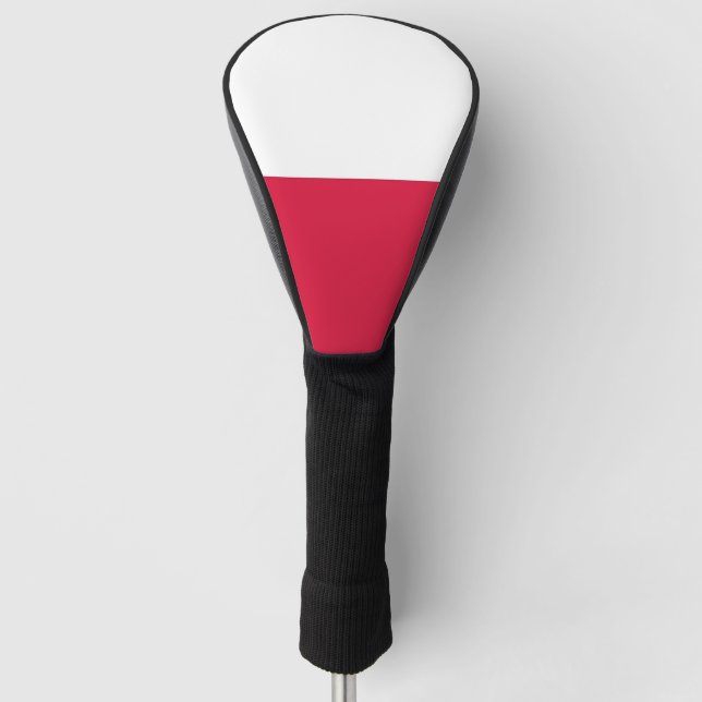 Golf Driver Cover with Flag of Poland (Front)