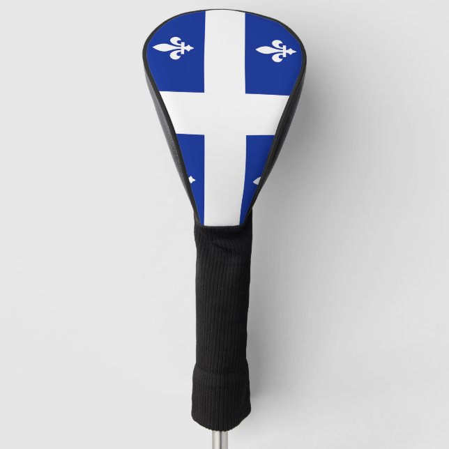 Golf Driver Cover with Flag of Quebec, Canada (Front)