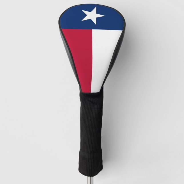 Golf Driver Cover with Flag of Texas, USA (Front)