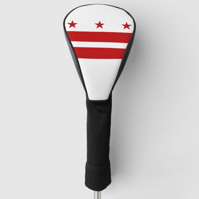 Golf Driver Cover with Flag of Washington DC, USA (Front)