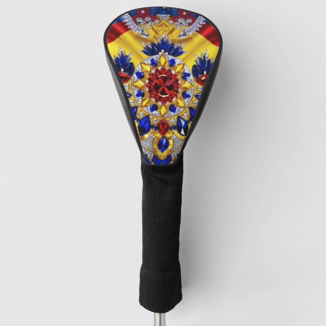 Golf Driver Cover with Romanian Colours (Front)