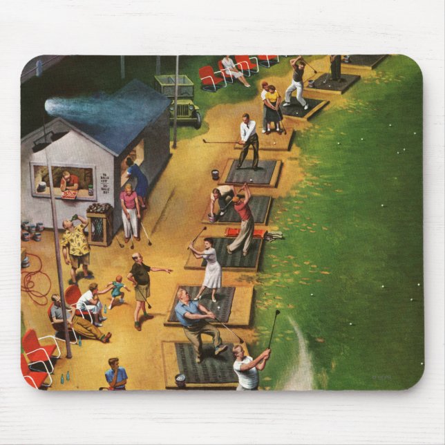 Golf Driving Range by John Falter Mouse Pad (Front)
