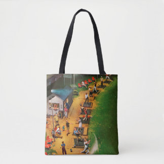Golf Driving Range by John Falter Tote Bag