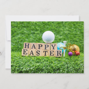 Golf Easter card for golfer
