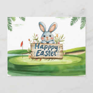 Golf Easter design for golfer Holiday Postcard