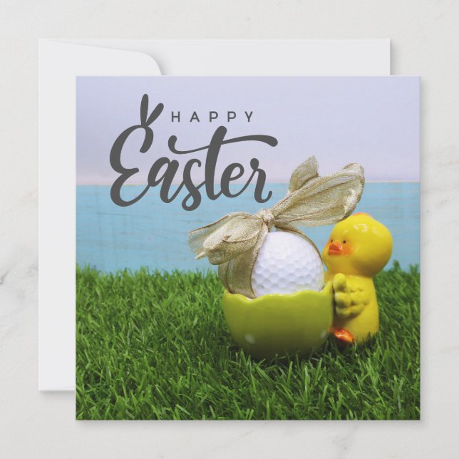 Golf Easter for Golfer   Holiday Card (Front)