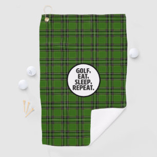 Golf, Eat, Sleep, Repeat Golf Towel