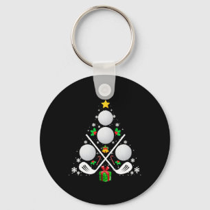 Golf Equipment Christmas Tree Christmas Golf Key Ring