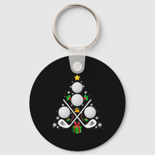 Golf Equipment Christmas Tree Christmas Golf Key Ring
